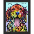 thumbnail image 1 of Dog Is Love Colorful Framed Canvas Wall Art (33.5" x 23.5") – Vibrant Dog Lover Home Décor, 1 of 3