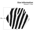 thumbnail image 3 of Disketp Zebra Funny Coasters,6 Pcs Leather Coasters With Holder, Perfect Housewarming Hostess Gifts,Protect Furniture From Water Marks Scratch And Damage, 3 of 9