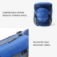 thumbnail image 7 of Elainilye Backpacking Sleeping Bag, Hiking Camping Compression Sack, Lightweight Nylon + Polyester Fiber, 35L, Blue, 7 of 7