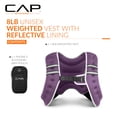 thumbnail image 2 of Chaleco lastrado CAP 3,5 kg reflectante morado para fitness, 2 of 9