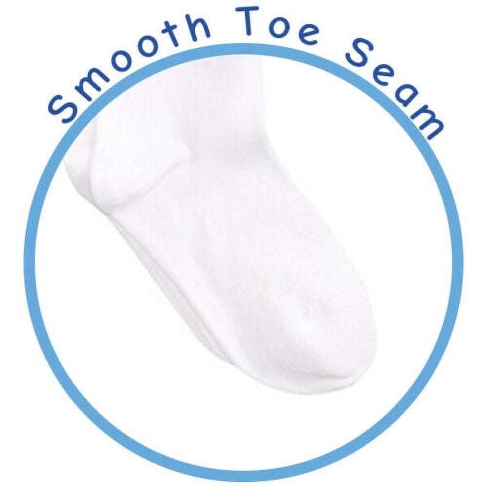 Jefferies Socks Girls Turn Cuff Lace Socks 6-Pack, Sizes XS-M