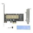 thumbnail image 2 of Adaptador M2 SSD a PCIe disipador de calor NVMe PCIe Adaptador PCIe a M2 SSD para PC ANGGREK Otros, 2 of 8