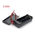 thumbnail image 1 of Caja de soporte de batería AAA con cables, cubierta de interruptor de encendido/apagado, 2, 3, 4 ranuras, contenedor de batería estándar, 1 of 4