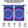 thumbnail image 2 of Blackout Kids Curtains,Blue Purple Tie Dye Pattern Childrens Insulated Curtains Set Of 2,Bedroom Essentials,Toddler Room Decor 42"x63", 2 of 5