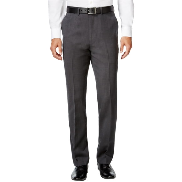 Ryan Seacrest Birdseye - Pantalones de vestir para hombre, color gris, 32 W x 32 L