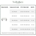 thumbnail image 4 of SHILIU-Jacquard Rectangle Tablecloth - Swirl Design Waterproof Stain Resistant Table Cover Wrinkle Free Heavy Weight Table Cloths for Dining and Kitchen (60 x 144 Inch,Dark Green Swirl), 4 of 4