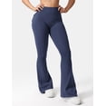 thumbnail image 3 of Leggins YEOREO Brittany Flare con bolsillos para mujer, color azul marino, talla S, 3 of 6