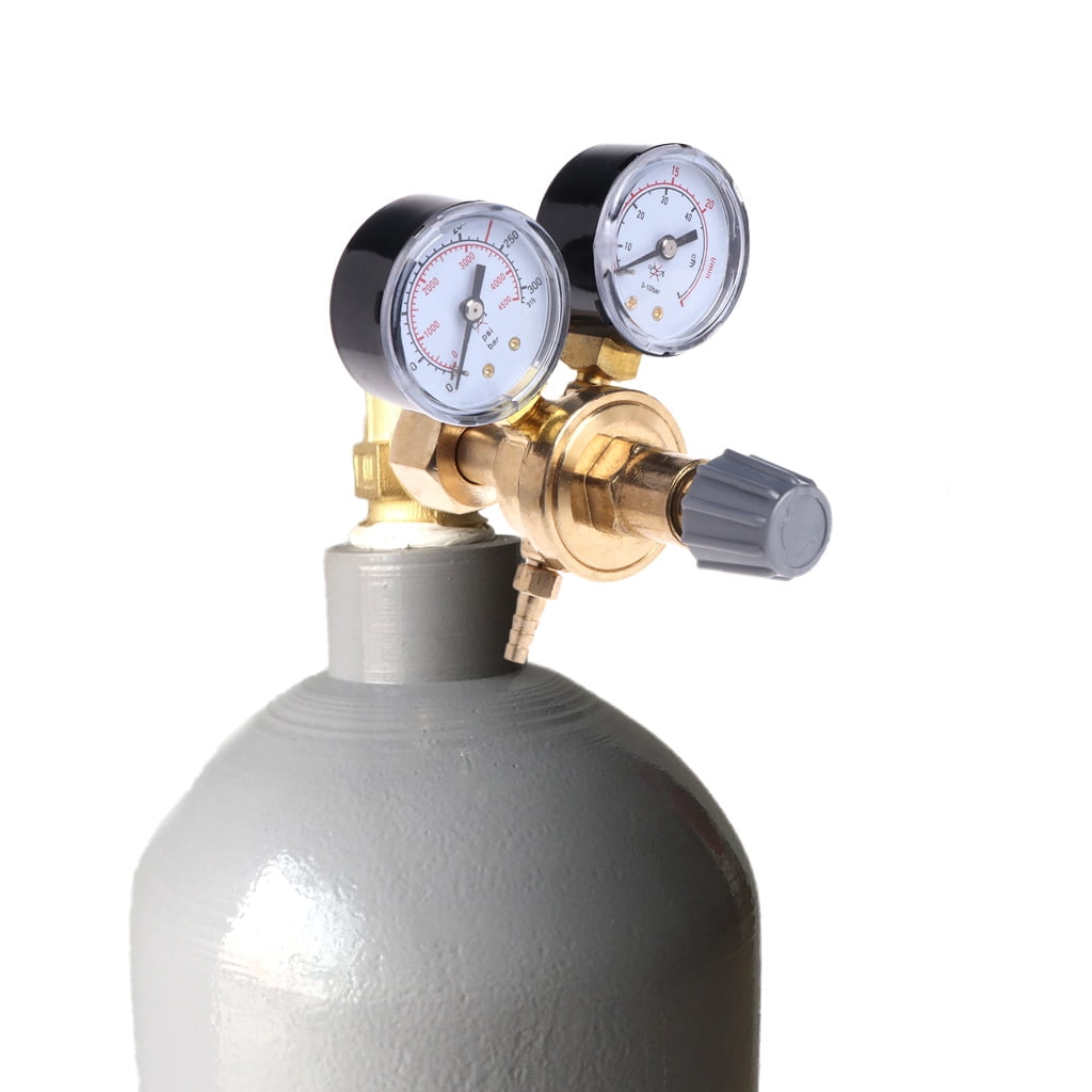 CEORPER Argon CO2 Mig Tig Flow Meter Gas Regulator Dual Gauge Welding Regulator
