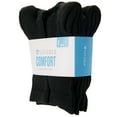 thumbnail image 2 of Sof Sole Kid's Comfort Crew Socks, Black, Youth Small, 6 Pairs, 2 of 3