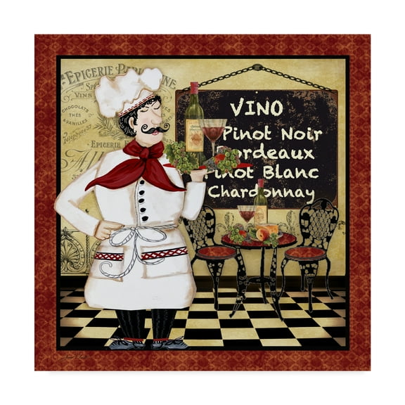 Trademark Fine Art 'Bistro Chef 5' Canvas Art by Jean Plout