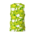 thumbnail image 3 of Easygdp Green Apple Men's Mesh Basketball Jersey Quick Drying Sleeveless Shirts Fitted Muscle Tank Tops Sport Round Neck T-Shirt - X-Large, 3 of 9