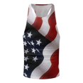 thumbnail image 4 of Sngxgn Menâs Workout Tank Top Gym Bodybuilding Sleeveless T Shirts(White,L), 4 of 5