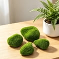 thumbnail image 3 of SeekLGT Artificial Moss Rocks Decorative Green Moss Stones, Long Hairy Faux Moss Covered Balls for Fish Landscaping Aquarium, Home Tabletop Plant Wall Decor, 24 PC, 3 of 9