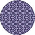 thumbnail image 1 of Ahgly Company Indoor Square Patterned Purple Mimosa Purple Area Rugs, 3' Square, 1 of 6