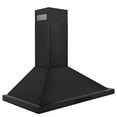 thumbnail image 2 of ZLINE Hotte de Cuisinière Murale à Évent Convertible en Acier Inoxydable Noir (BSKBN) (36), 2 of 6