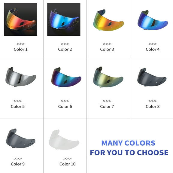 Helmet lens,Helmet Visor Helmet Visor Visor Huiop Visor Lens Hxber Fapao Visor Visor Wotao Color 6