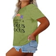 thumbnail image 3 of Anbech Hocus Pocus Shirts for Women's Plus Size Halloween Shirts Its Just A Bunch of Hocus Pocus Oversized Graphic Tee, 3 of 7