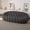 Dark Gray, variant on 80" Modern Bubble Couch Loveseat, Oversized Curved Couches, Lazy Curved Bubble Floor Sofa, 3D Textile Mesh Fabric for Living Room,Office,Apartment,No-Assembly, Orange Couch
