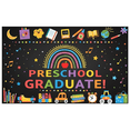 thumbnail image 2 of Colorful Graduation Banner Preschool Background Decorative Polyester for Graduation Party School Event Kids Celebration, 2 of 8