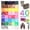 Color 40, variant on 42 Colors Resin Rhinestone for Bedazzling Multicolor 3mm Rhinestone with 3Pcs 10ml B7000 Glue for Bedazzled Nail Art Crafting Makeup