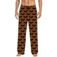 thumbnail image 1 of Men's Pajama Pants Bat Pjs Pants Halloween Men With Drawstring And Pockets Comfortable Pajamas Pants Brown M, 1 of 5