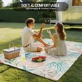 thumbnail image 4 of Teal Red Jellyfish Coastal Outdoor Rug 4x6 Ft - Reversible Patio Rug Outdoor Camping Rugs, Nautical Beach Coral Starfish Indoor Outdoor Area Rugs, Non-Slip Outdoor Carpet Runner for Deck/Porch, 4 of 8