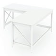 thumbnail image 3 of Workspace by Alera L-Shaped Farmhouse Desk, 58.27 x 58.27 x 29.53, White, 3 of 4