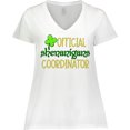 thumbnail image 3 of Inktastic Official Shenanigans Coordinator St. Patrick's Day Women's Plus Size V-Neck T-Shirt, 3 of 5