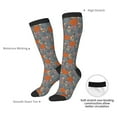 thumbnail image 4 of Susaid Floral Squirrel Print Thermal Winter Socks for Men and Women, Warm Crew Hiking Socks, for Boots and Outdoor Activities, 4 of 6