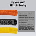 thumbnail image 2 of 100 ft - Flexible Corrugated PE Split Tubing Wire Loom, 2 of 5
