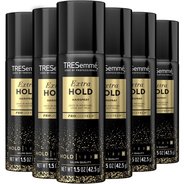 Laca para el cabello TRESemmé TRES Two Extra Hold, 45 ml, tamaño de viaje, paquete de 6