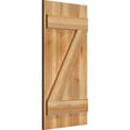 thumbnail image 2 of 16 1/8"W X 32"H Timbercraft Three 5 3/8" Boards Joined Board-N-Batten Shutters W/Z-Bar, Rough Sawn Western Red Cedar (Per Pair), 2 of 13