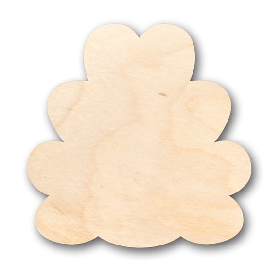 Unfinished Wood Turkey Plume Feather Back Shape - Craft - up to 46" DIY 4" / 1/2"