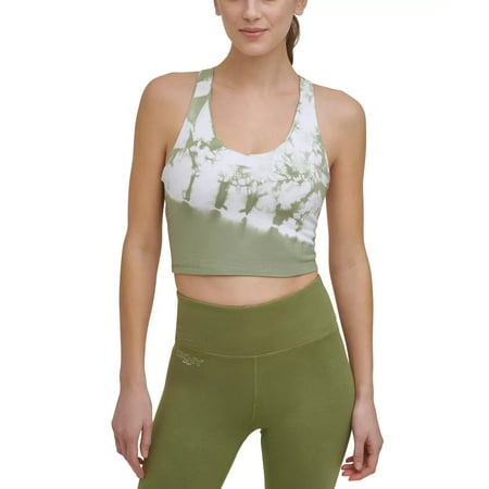 

Dkny Sport Women s Tie-Dyed Long-Line Sports Bra Green Size S MSRP $45