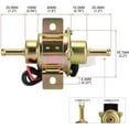 thumbnail image 6 of Fuel Pump 12V Universal Low Pressure Gas Diesel Electric SET EP5000 N1T1, 6 of 7