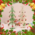 thumbnail image 1 of Ganfancp Mini Árbol de Navidad de Hierro de Sobremesa Adornos de Regalo para La Decoración Del Hogar y La Oficina Ofertas Flash 2 X Árbol de Navidad Decorado, 1 of 7