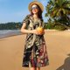 thumbnail image 4 of Balery Gothic Eastern Floral Skull Vestidos sueltos de manga corta para mujer, vestidos de verano 2025, vestidos casuales de corte A con vuelo., 4 of 6