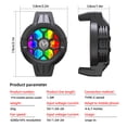 thumbnail image 3 of USB Mobile Phone Cooler Non-Slip Silicone Pads Mount Video Portable Cooling Fan Case Overheating Radiator LED RGB Down System Boys Girls Gifts Black, 3 of 8