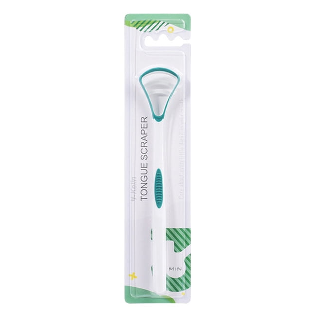 Minnieouse 1 Uds cepillo de lengua raspador de limpieza de lengua raspador de lengua individual de grado alimenticio Oral cuidado de los oídos Verde Minnieouse CE000293-01B