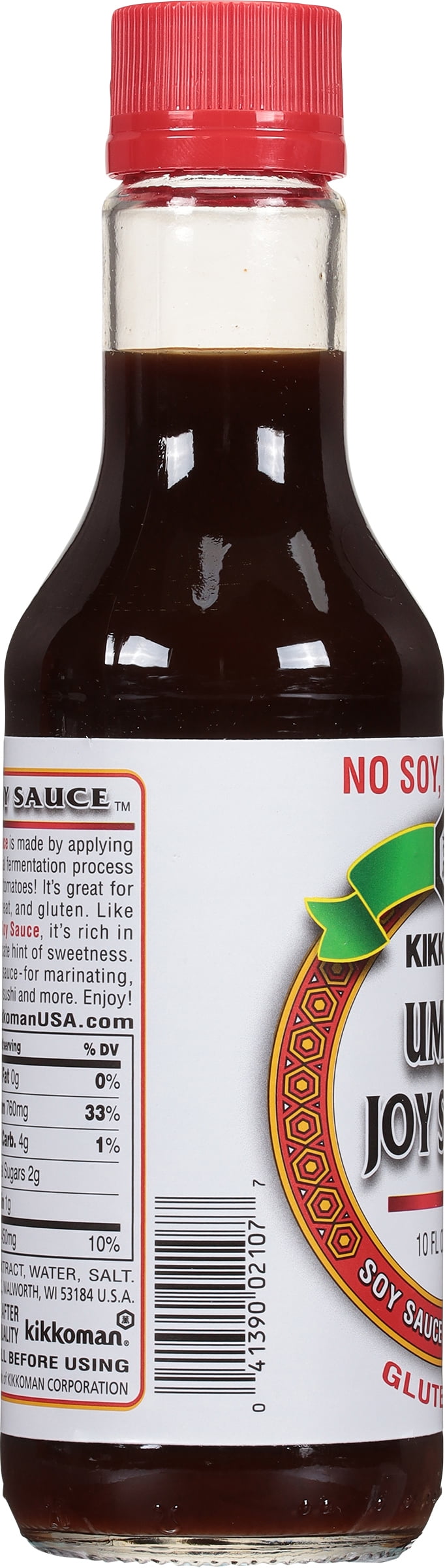 (6 pack) Kikkoman Gluten‑Free Umami Joy Sauce, 10 fl oz Glass Bottle