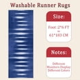 thumbnail image 6 of 2x6 FT Kitchen Runner Rugs Non Skid Washable, Faux Wool Rug Runners for Hallways Bathroom Carpet Runner, Soft Indoor Modern Floor Rug for Entryway Laundry Room, 6 of 11