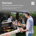 thumbnail image 2 of Kenmore BBQ Propane Gas Grill - 5 Burners with Side Burner & Searing Zone, 644 Sq. In. Stainless Steel Grill, 66,000 BTU, Ideal for Outdoor Cooking, Patio & Backyard, Silver, 2 of 9