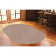 thumbnail image 2 of Broadway Collection Solid Color Indoor Outdoor Area Rug Beige - 5' x 7' Oval, 2 of 5