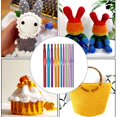 thumbnail image 3 of 1 Set Knitting Needles DIY Tools Colorful Sewing Supplies Household Accessory Weave Crochets for Sweater Clothes Scarf Slippers 006 Model, 3 of 7