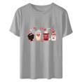 thumbnail image 4 of Lmnyox Women's T Shirt Heart Graphic Print Fashion Tee Short Sleeve Crew Neck Vacation Shirts Clothes 2025, 4 of 5
