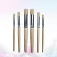 thumbnail image 3 of 6pcs/set Professional Paint Brushes Round Pointed Tip Nylon Hair Wooden Handle Artist Acrylic Brush for Acrylic Watercolor Oil P, 3 of 6