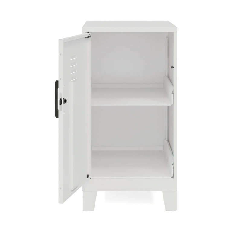 Assembled white outlet storage cabinets