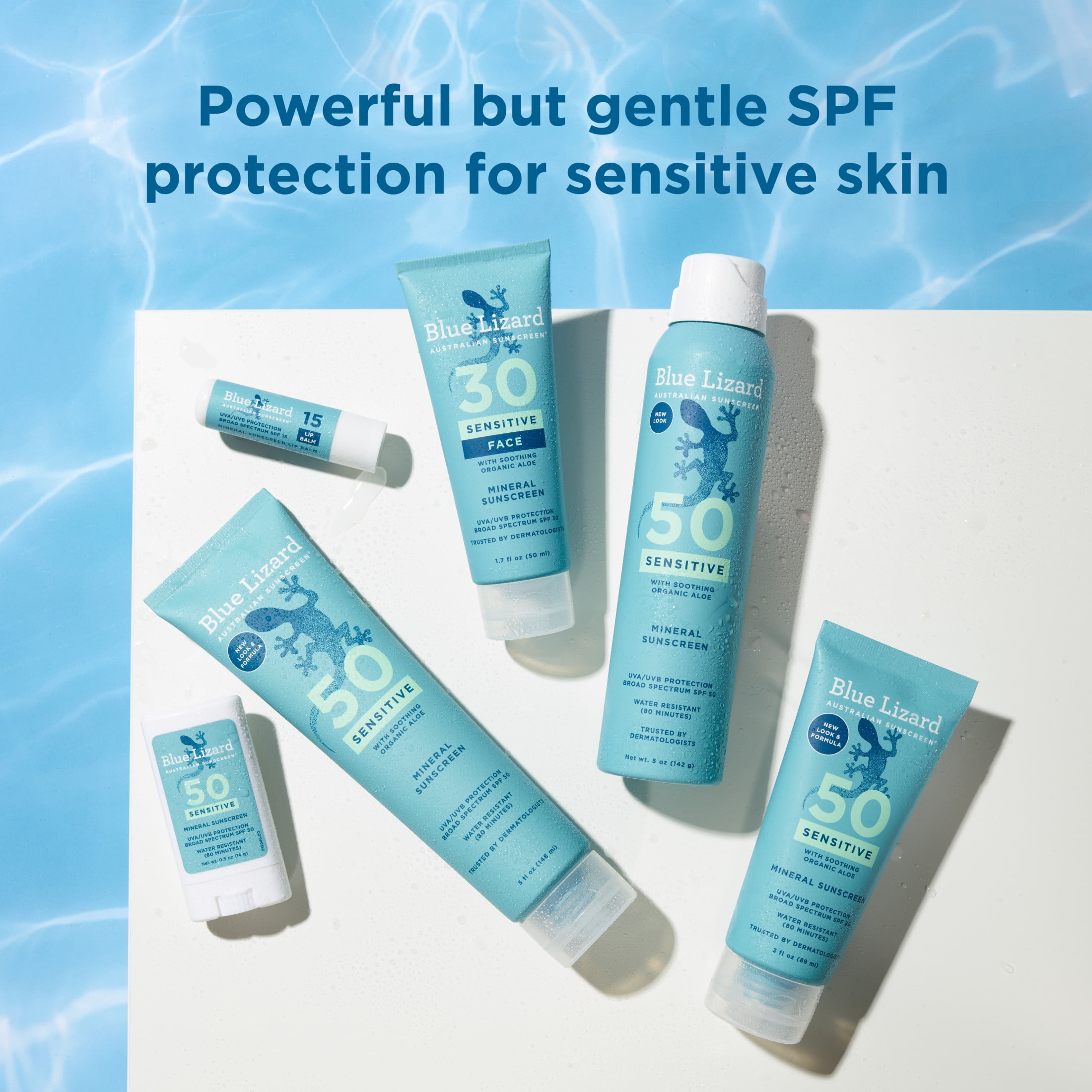 Blue Lizard Sensitive SPF 50 Mineral Sunscreen Lotion 5 oz