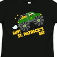 thumbnail image 4 of Inktastic Happy St. Patrick's Day Monster Truck with Leprechaun Boys or Girls Toddler T-Shirt, 4 of 5