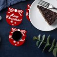 thumbnail image 4 of 20 piezas de decoraciones navideñas Hogar Nuevo tapete para tazas de fieltro Tapete de fieltro con aislamiento térmico Tapete decorativo absorbente de agua Nuevo tapete para tazas de té 4 * 16 pulgada, 4 of 5